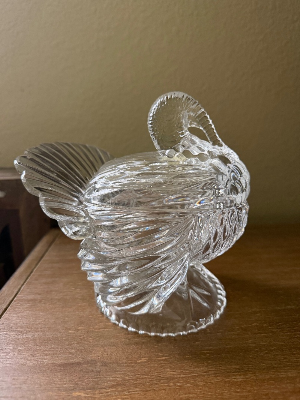 Godinger Shannon Crystal covered turkey candy dish 🦃